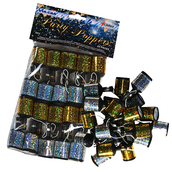 Party Poppers 20 Stuks 1+1 GRATIS