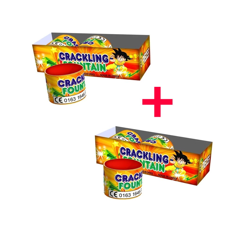 2x Crackling fountains 3st (1+1)